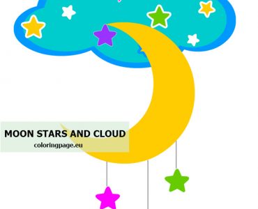 moon stars cloud