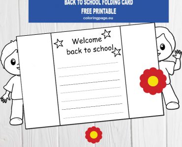 back school card boy