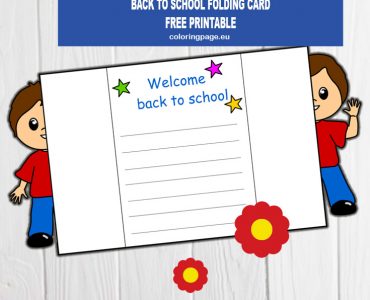 back to school card boy
