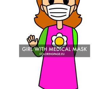 girl medical mask