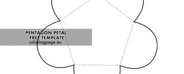pentagon petal template