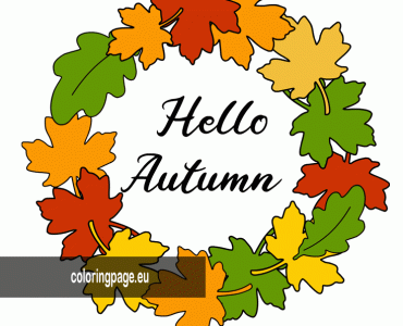 autumn round frame