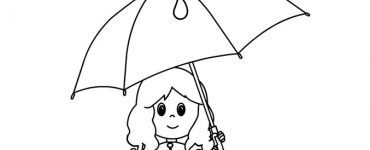 girl umbrella autumn