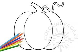 Pumpkin shape outline