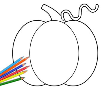pumpkin shape outline