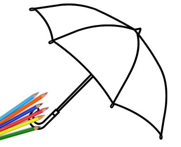 rain umbrella template