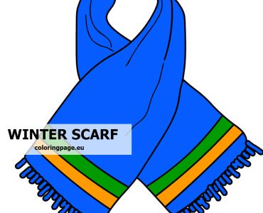 striped winter scarf