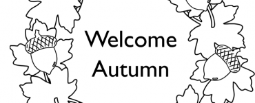 welcome autumn frame