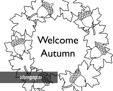 welcome autumn frame
