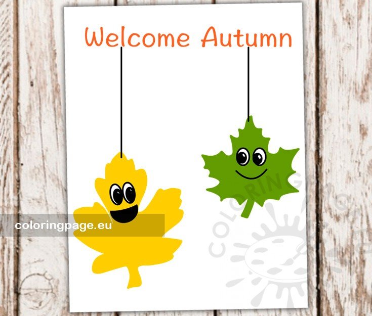 welcome autumn leaves