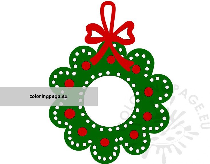 Christmas wreath red bow