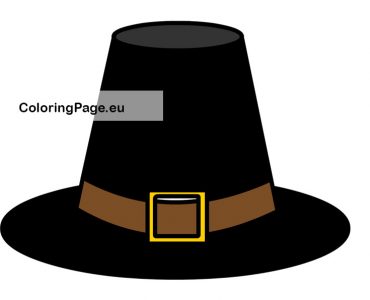 black pilgrim hat