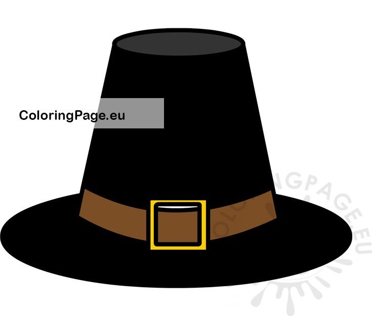 black pilgrim hat