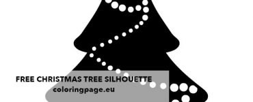 christmas tree silhouette