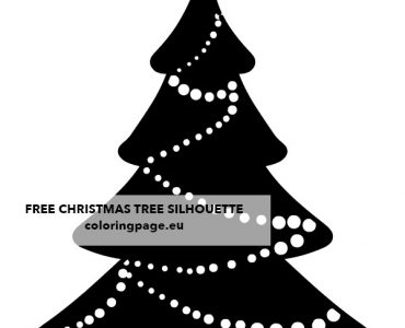 christmas tree silhouette