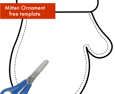 mitten ornament template