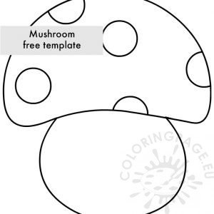 Printable Mushroom Coloring Sheet – Coloring Page