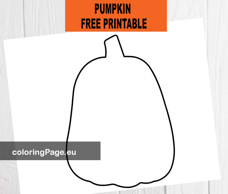simple pumpkin template