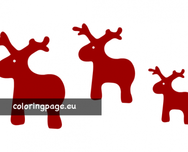 Red Felt Reindeer
