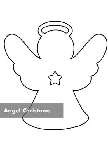 Printable Angel Christmas Ornament | Coloring Page