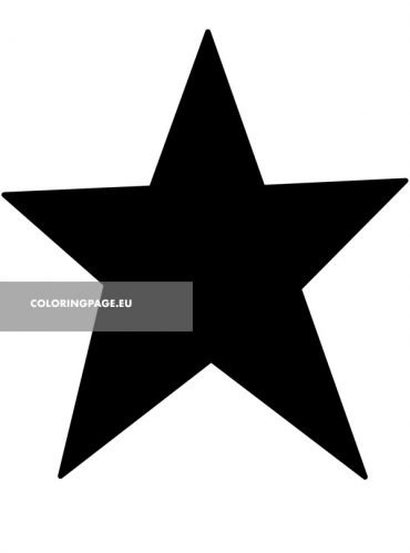 Printable Large Primitive Star | Coloring Page