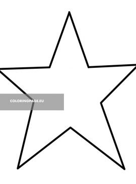 Primitive Star template printable Coloring Page