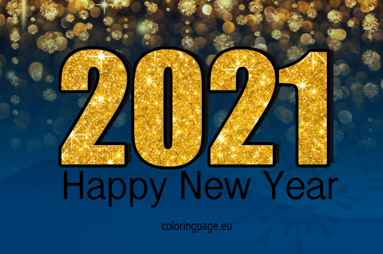 2021 new year greeting card