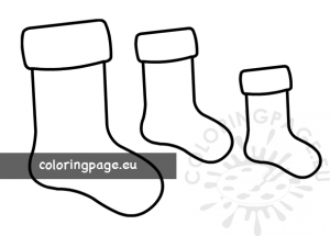 Printable Christmas stocking patterns – Coloring Page