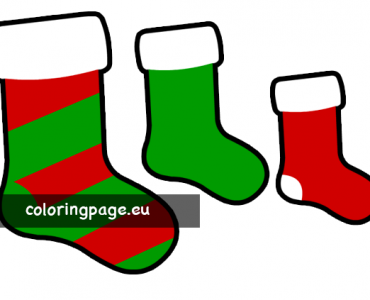 Colorful christmas stocking