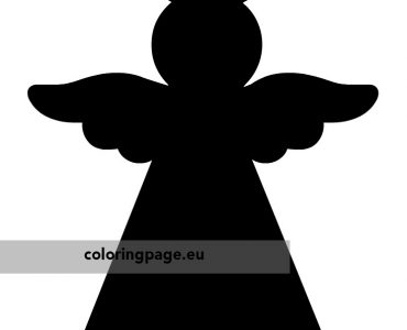 christmas angel silhouette