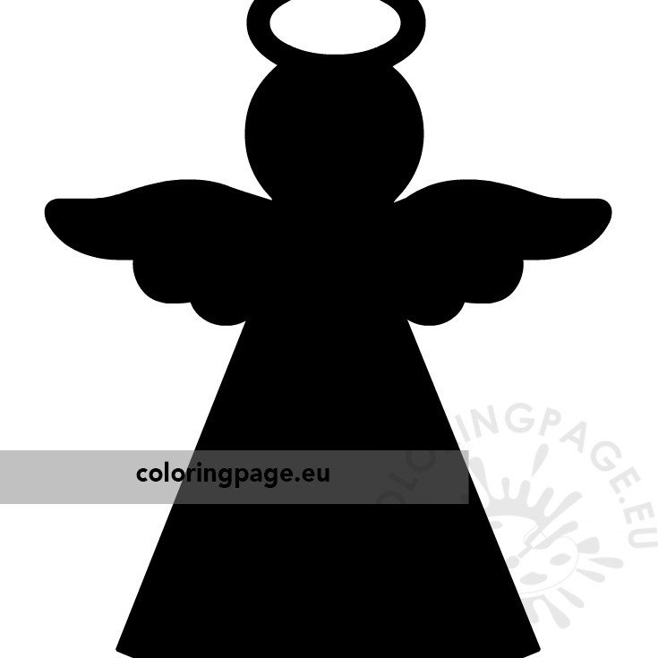 christmas angel silhouette