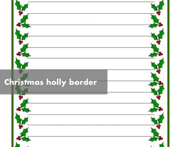 christmas holly border