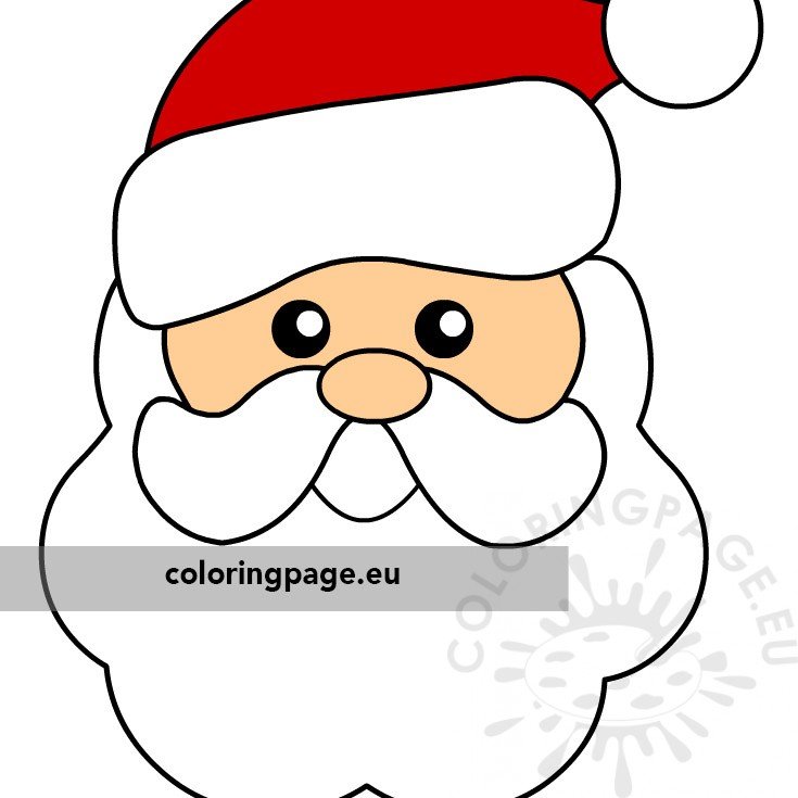 Drawing: How To Draw Santa Claus Face! Step by Step Lesson cartoon easy ...  | How to draw santa, Christmas pictures to draw, Simple cartoon