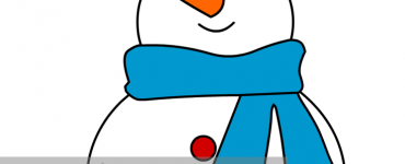 snowman blue scarf