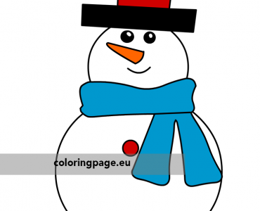 snowman blue scarf