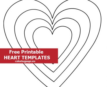 4 heart templates