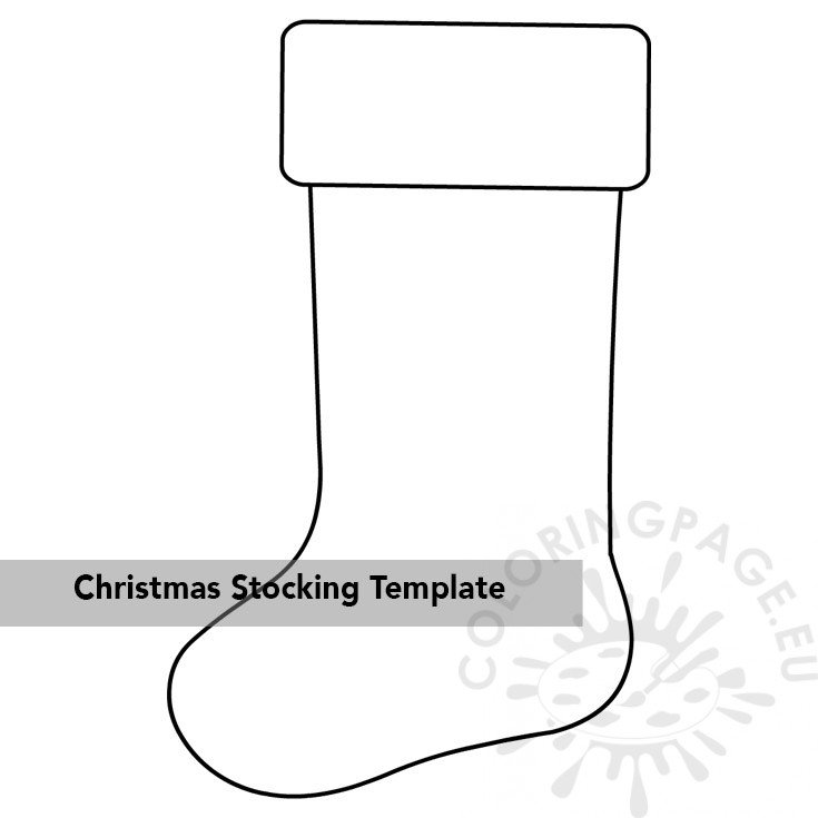 Christmas Stocking Pattern pdf – Coloring Page