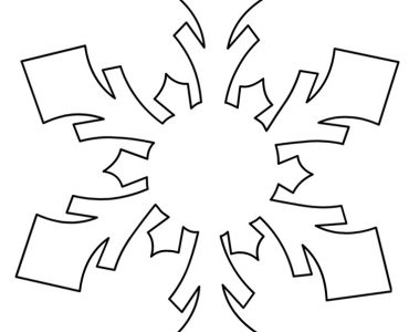 large snowflake template