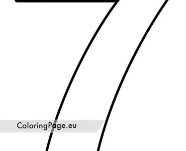 number 7 coloring