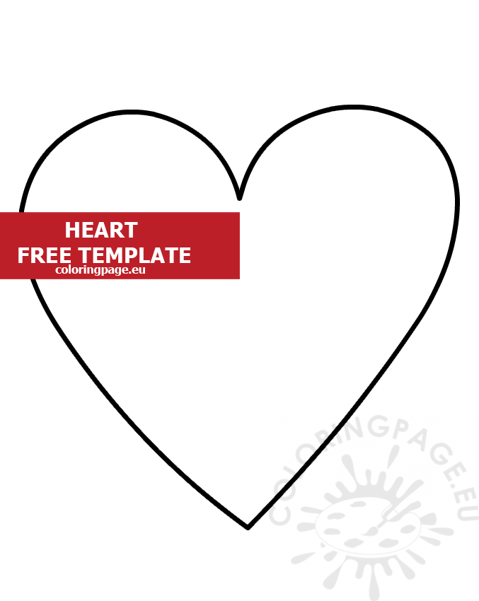 valentine heart craft template2
