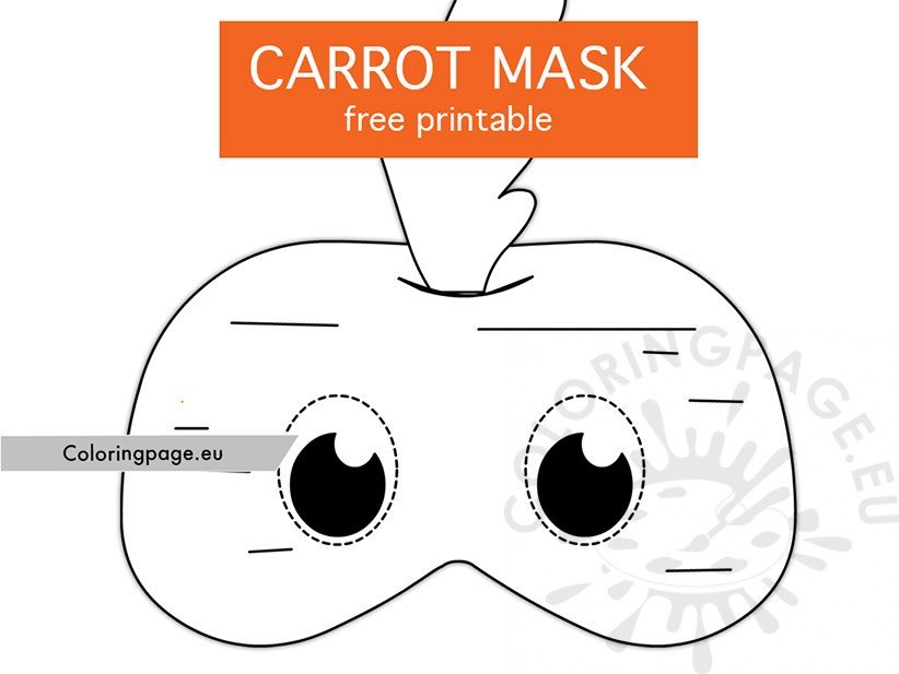 carrot mask template