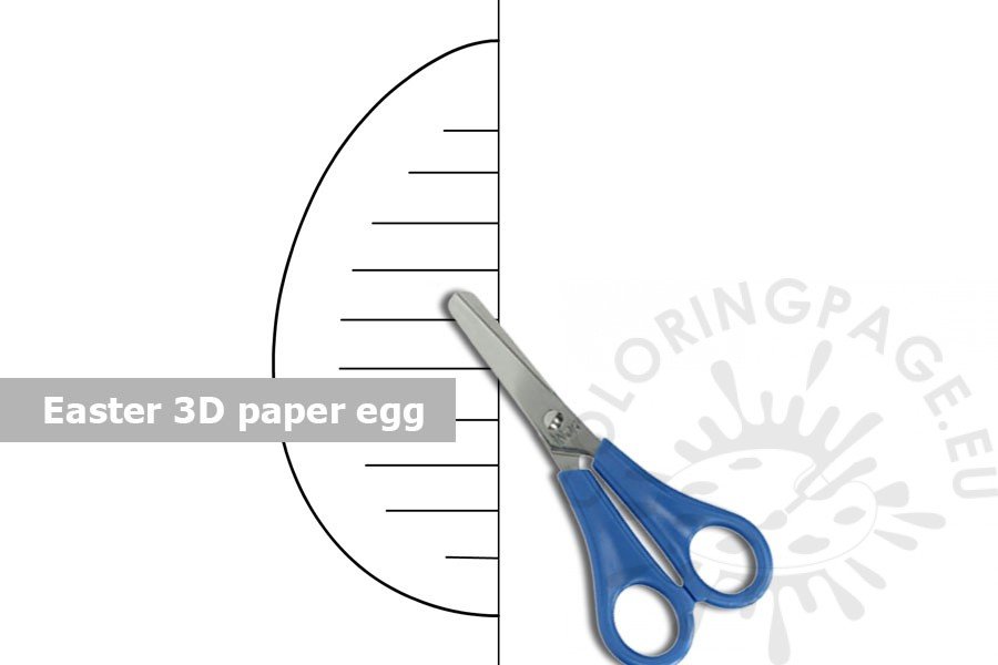 easter 3d paper egg