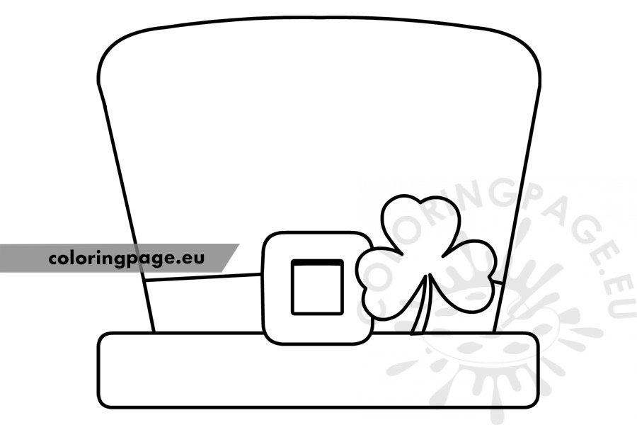 Leprechaun Hat Template Coloring Page