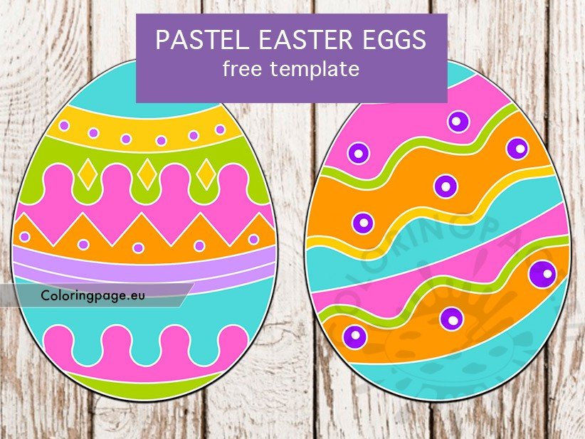 pastel easter eggs