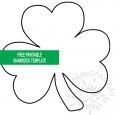 Free printable Shamrock template | Coloring Page