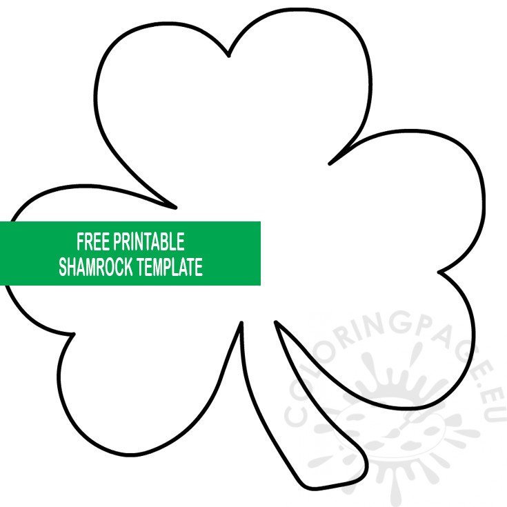 Free Printable Outline Shamrock Template Free Printable Outline Shamrock Template