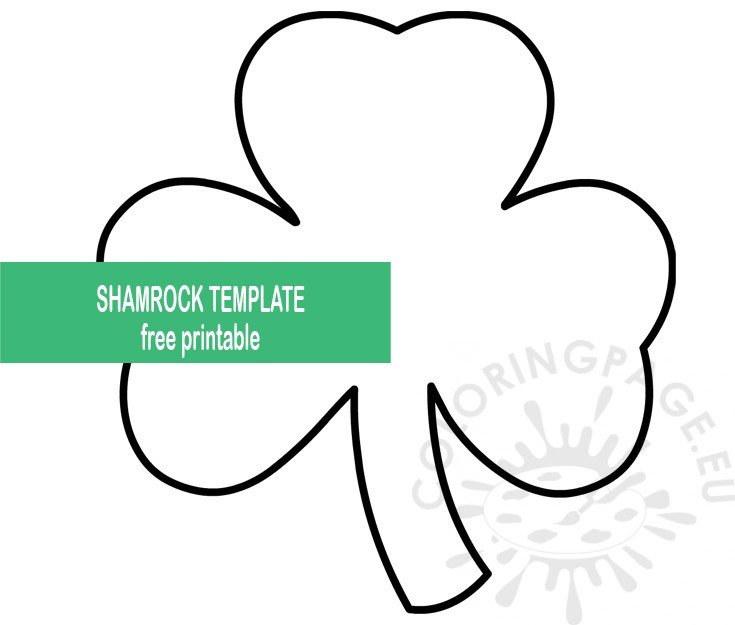 shamrock craft template