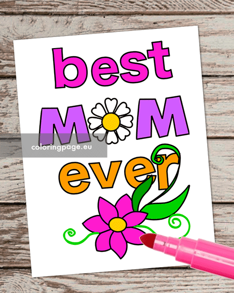 best mom ever vector