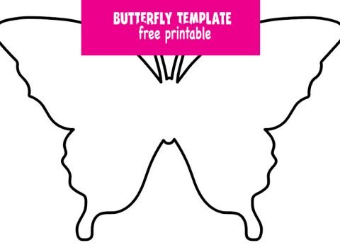 butterfly template coloring page