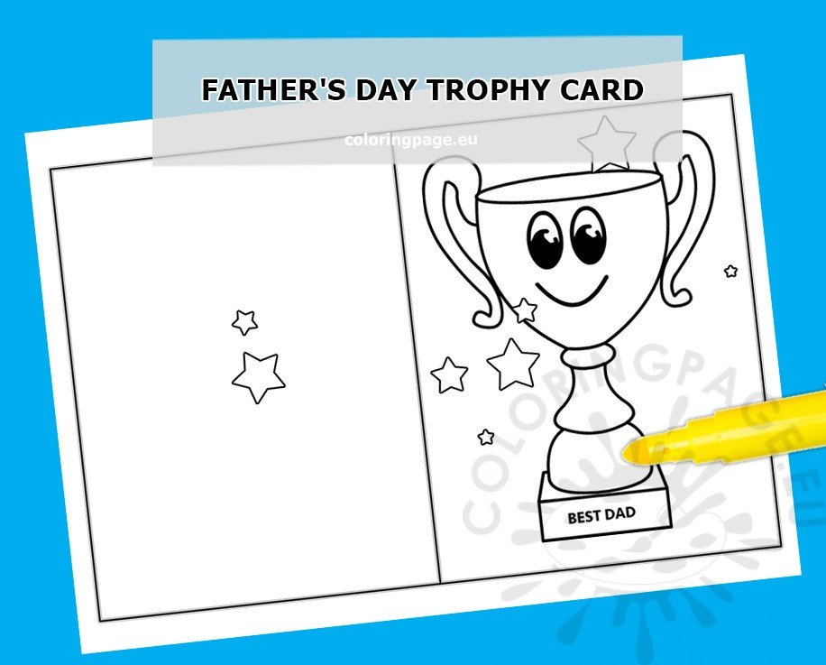 fathers day trophy card